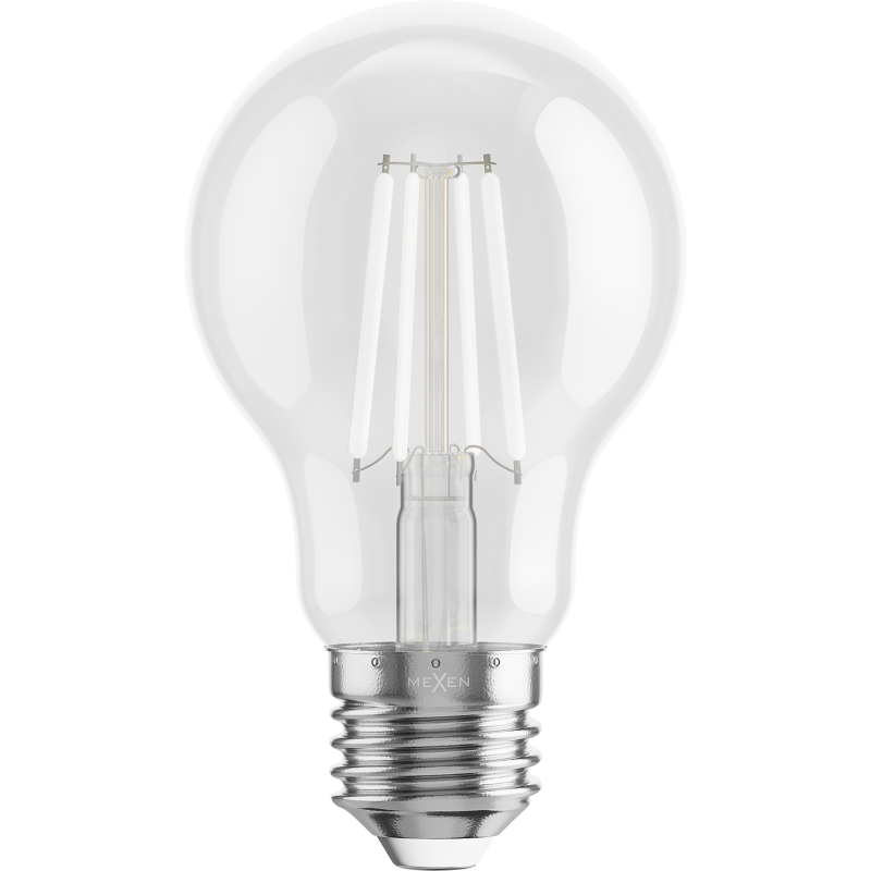 Mexen Vintis Žiarovka filament LED E27, A60, 4W, 55 lm, modrá - L150-E27-04XX-47