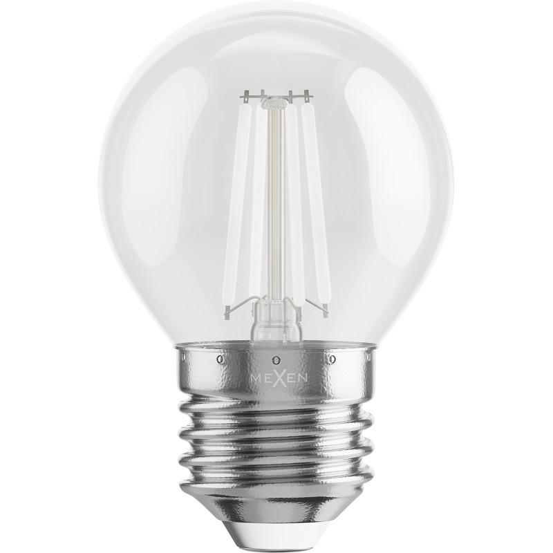 Mexen Vintis 3x Žiarovka filament LED E27, G45, 4W, 55 lm, modrá - L156-E27-04XX-47x03