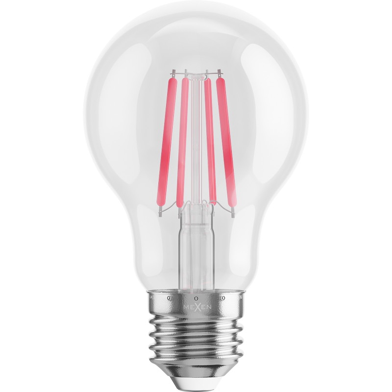 Mexen Vintis 6x LED filamentová žiarovka E27, A60, 4W, 55 lm, červená - L150-E27-04XX-45x06