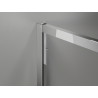 Mexen Exo-R 3S sprchová kabína 3-stranná otvorená 155 x 110 cm, transparentná, chróm - 819-155-110-01-00-3S