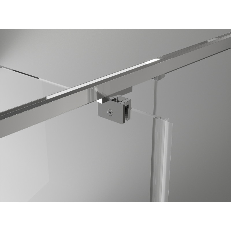 Mexen Exo-R 3S sprchový kút 3-stenový s výklopnými dverami 160 x 110 cm, transparentný, chróm - 819-160-110-01-00-3S