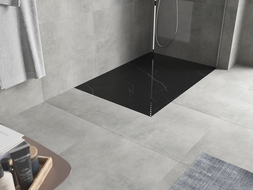 Mexen Hugo obdĺžnikový sprchový kút SMC 130 x 70 cm, čierny kameň - 42757013