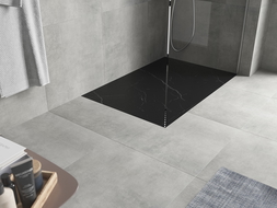Mexen Hugo obdĺžniková sprchová vanička SMC 80 x 70 cm, čierny kameň - 42757080