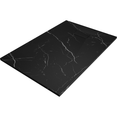 Mexen Hugo obdĺžniková sprchová vanička SMC 80 x 70 cm, čierny kameň - 42757080