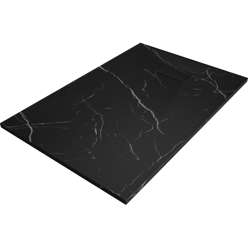 Mexen Hugo pravoúhlá sprchová vanička SMC 130 x 80 cm, čierny kameň - 42758013