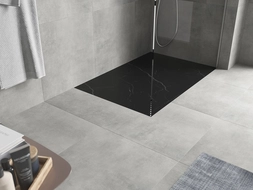Mexen Hugo rektangulárny sprchový kút SMC 130 x 90 cm, čierny kameň - 42759013