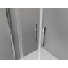 Mexen Exo-3S sprchová kabína trojstranná posuvná 200 x 90 cm, transparentná, chróm - 8152-200-090-01-00-3S
