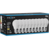 Mexen Nova 10x LED žiarovka E27, G45, 5W, Teplá - 3000K, 525 lm - L101-E27-0530-01x10