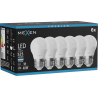 Mexen Nova 6x LED žiarovka E27, G45, 5W, Studená - 6500K, 525 lm - L101-E27-0565-01x06