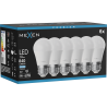 Mexen Nova 6x LED žiarovka E27, G45, 8W, Studená - 6500K, 840 lm - L101-E27-0865-01x06