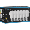 Mexen Nova 6x LED žiarovka E27, G45, 9W, Teplá - 3000K, 945 lm - L101-E27-0930-01x06