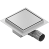 Mexen Flat-Q M13 podlahový štvorcový vpust 20 x 20 cm, inox - 1010020
