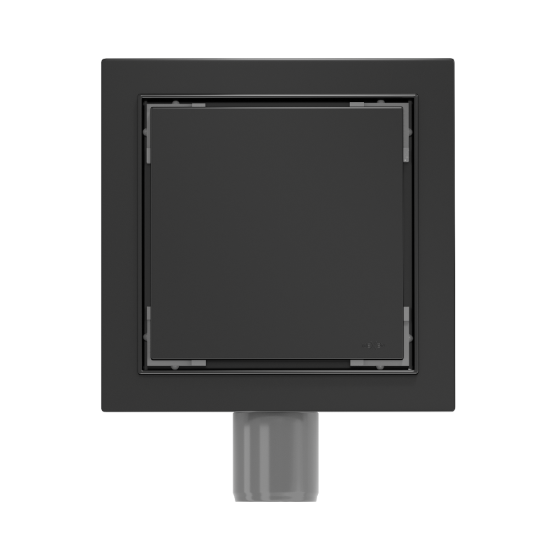 Mexen Flat-Q M13 podlahová vpust štvorcová 25 x 25 cm, čierna - 1710025