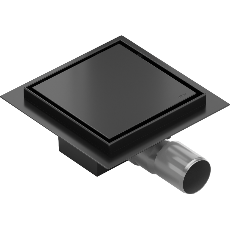 Mexen Flat-Q M13 podlahová vpust štvorcová 25 x 25 cm, čierna - 1710025