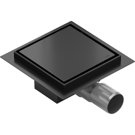 Mexen Flat-Q M13 podlahový vpust štvorcový 20 x 20 cm, čierny - 1710020