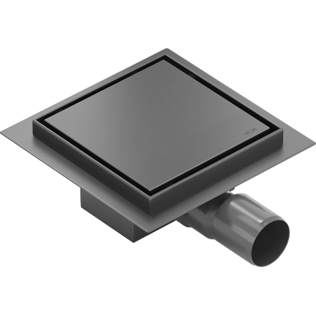 Mexen Flat-Q M13 podlahový vpust štvorcový 15 x 15 cm, gun gray brúsený - 1E10015