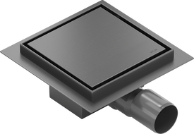 Mexen Flat-Q M13 podlahový vpust štvorcový 15 x 15 cm, gun gray brúsený - 1E10015