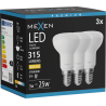 Mexen Nova 3x LED žiarovka E14, R50, 3W, Teplá - 3000K, 315 lm - L103-E14-0330-01x03