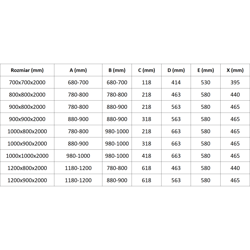 Mexen Exo sprchová kabína polkruhová posuvná 80 x 80 cm, transparentná, čierna - 8131-080-080-70-00