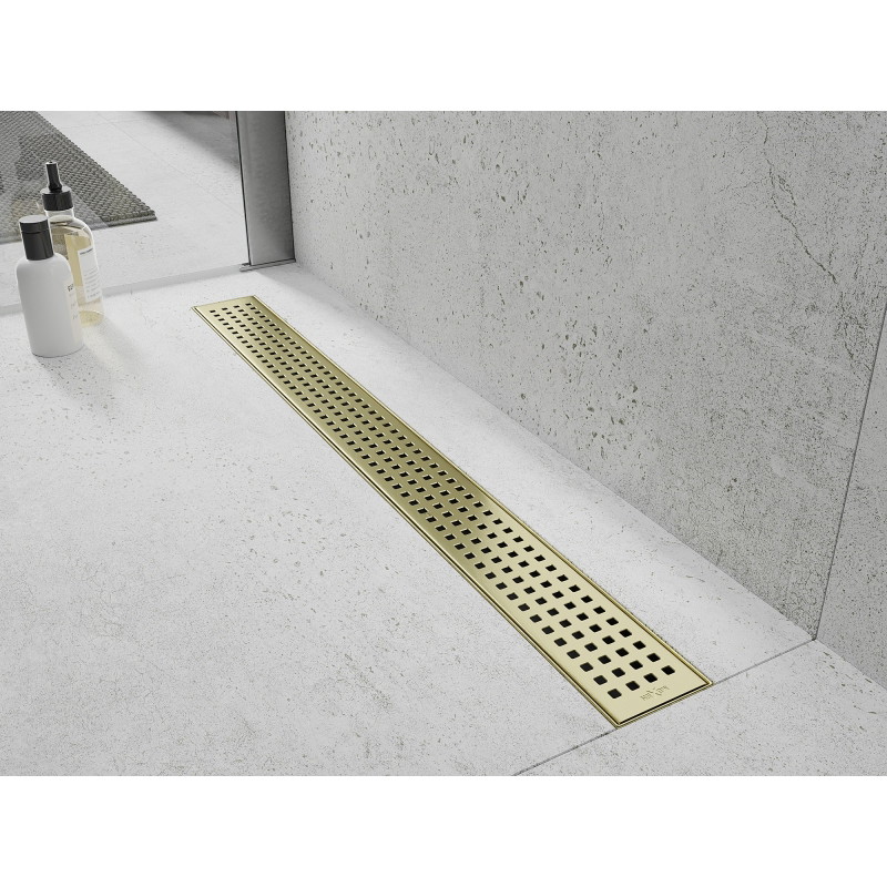 Mexen Flat M08 kryt na líniový odtok 60 cm, zlatý brúsený - 1A25060