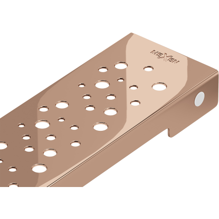 Mexen Flat M12 maskovnica na líniový odtok 80 cm, ružové zlato - 1621080