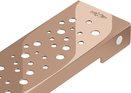 Mexen Flat M12 maskovnica na líniový odtok 80 cm, ružové zlato - 1621080