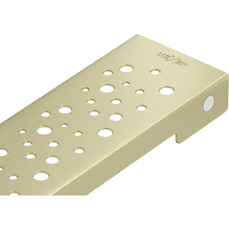 Mexen Flat M12 kryt na lineárny odtok 60 cm. zlatý kartáčovaný - 1A21060