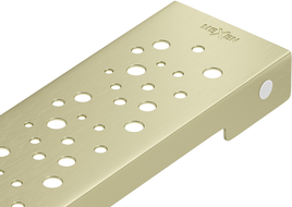 Mexen Flat M12 kryt na lineárny odtok 90 cm, zlatý kartáčovaný - 1A21090