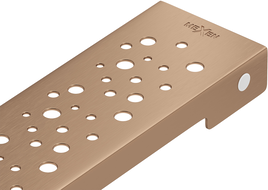 Mexen Flat M12 kryt na odtokový žľab 80 cm, brúsená meď - 1C21080