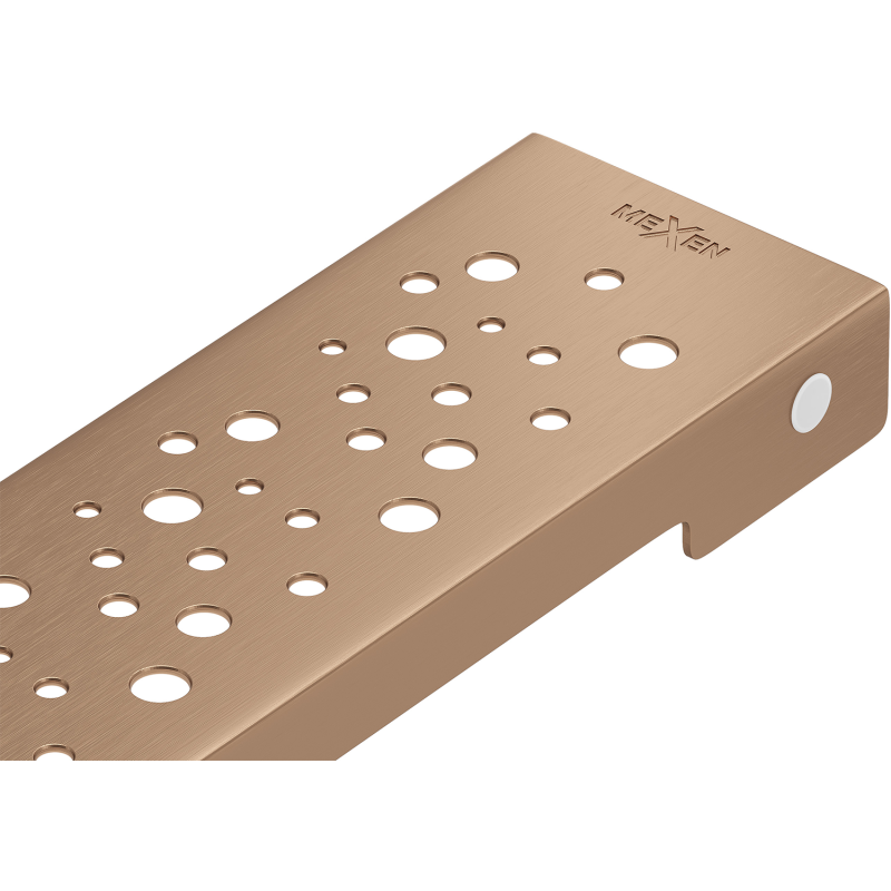 Mexen Flat M12 kryt na lineárny odtok 90 cm, brúsená meď - 1C21090