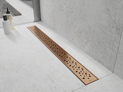 Mexen Flat M12 maskovacia doska na lineárny odtok 100 cm, brúsená meď - 1C21100