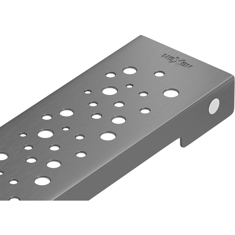 Mexen Flat M12 krytka na odtokový kanál 80 cm, kartáčovaná gun gray - 1E21080