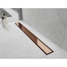 Mexen Flat M13 maskovacia lišta 2v1 pre líniový odtok 60 cm, ružové zlato - 1619060