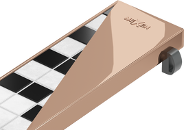 Mexen M13 maskovacia lišta 2v1 pre lineárny odtok 80 cm, ružové zlato - 1619080