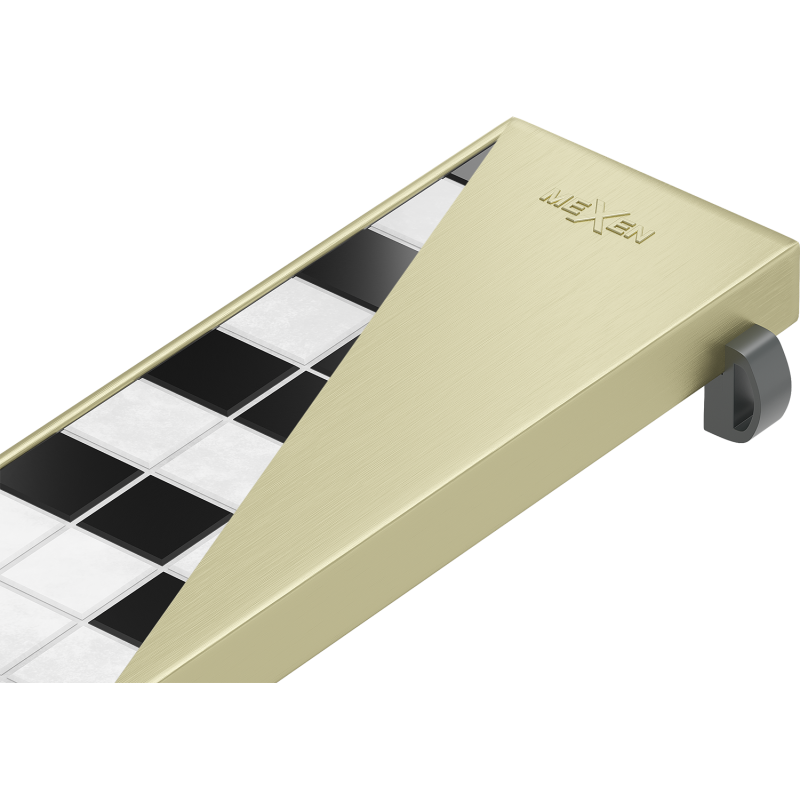 Mexen M13 kryt 2v1 na líniový odtok 60 cm, zlatý kartáčovaný - 1A19060