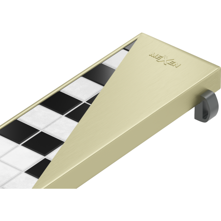 Mexen M13 kryt 2v1 pre lineárny odtok 90 cm, zlatý kartáčovaný - 1A19090