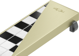 Mexen M13 maskovnica 2v1 pre lineárny odtok 100 cm, zlatá kartáčovaná - 1A19100