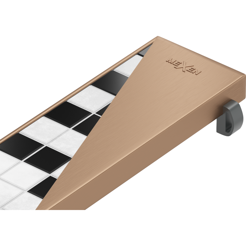 Mexen Flat M13 maskovacia doska 2v1 pre líniový odtok 50 cm, brúsená meď - 1C19050