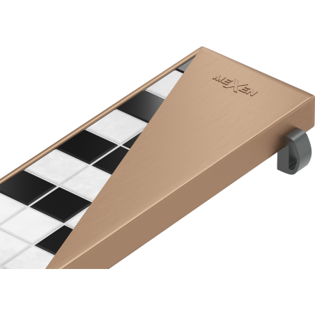 Mexen Flat M13 maskovnica 2v1 pre líniový odtok 60 cm, brúsená meď - 1C19060