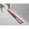 Mexen Flat M13 kryt odtokového žľabu 2v1 70 cm, kefovaná meď - 1C19070