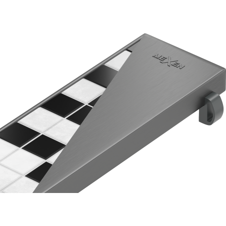 Mexen Flat M13 maskovacia 2v1 do odtoku líniového 90 cm, gun gray brúsená - 1E19090