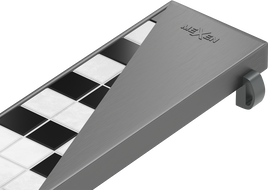 Mexen Flat M13 maskovnica 2v1 pre líniový odtok 100 cm, gun gray brúsený - 1E19100