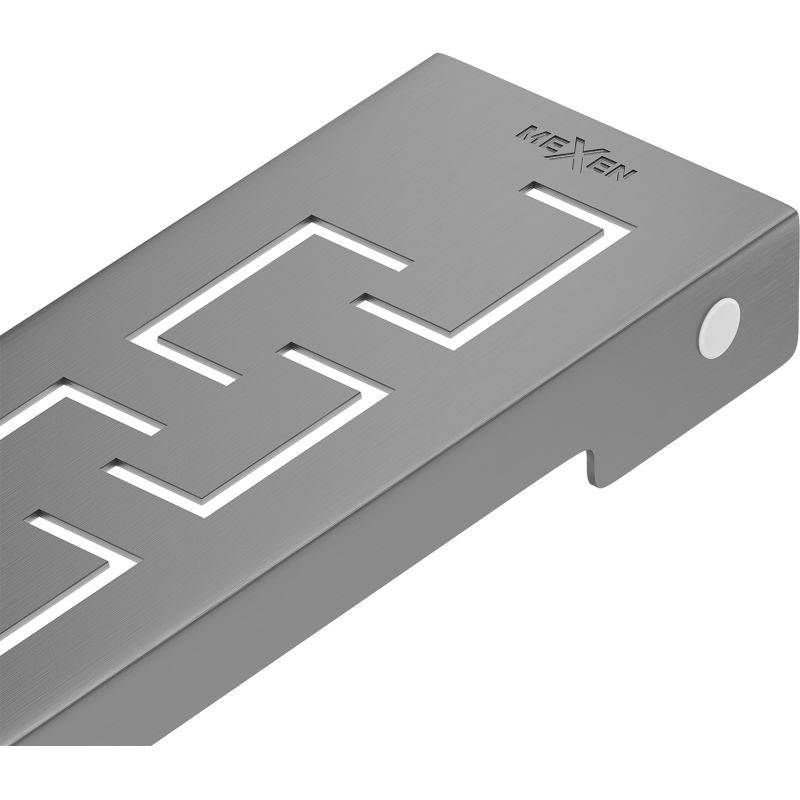 Mexen Flat M15 kryt odtokového žľabu 80 cm, brúsená gun gray - 1E24080
