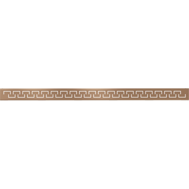 Mexen Flat M15 kryt na lineárny odtok 80 cm, brúsená meď - 1C24080