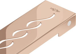 Mexen Flat M18 kryt na lineárny odtok 70 cm, ružové zlato - 1623070