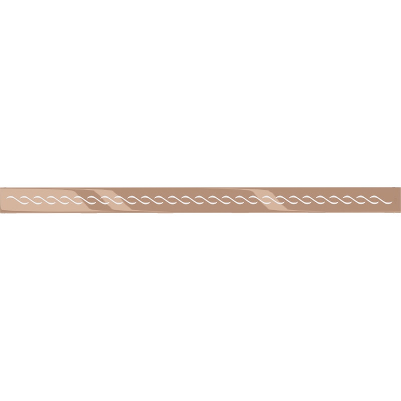 Mexen Flat M18 krytka na podlahový žľab 80 cm, ružové zlato - 1623080
