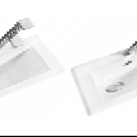 Mexen Stella umývadlo zapustené do dosky 41 x 41 cm, biele - 25454100