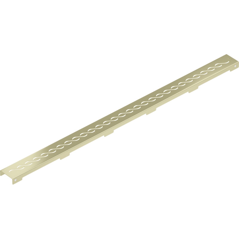 Mexen Flat M18 zlatá kartáčovaná mriežka pre lineárny odtok 100 cm - 1A23100
