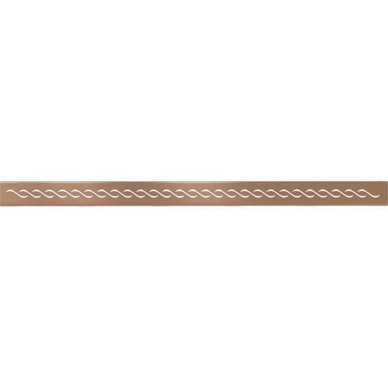Mexen Flat M18 kryt na žľabový odtok 80 cm, kartáčovaná meď - 1C23080