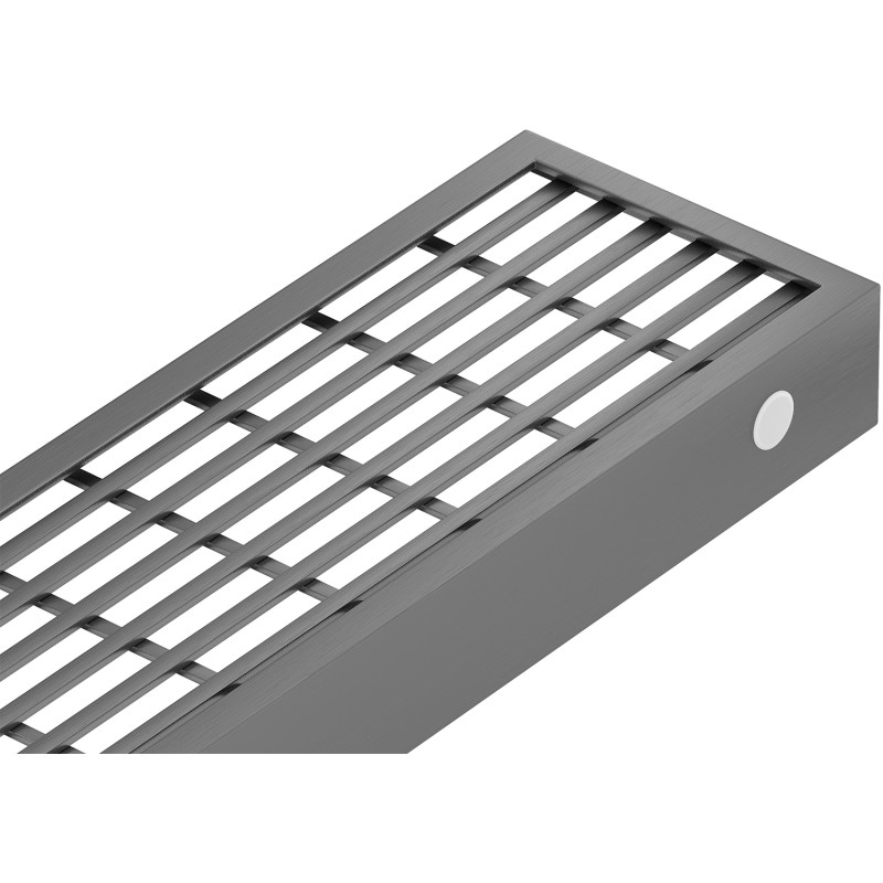 Mexen Flat M33 kryt na lineárny odtok 80 cm, brúsená zbraňová šedá - 1E33080